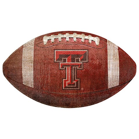 Fan Creations 12" Wall Art Texas Tech University 12" Football Shaped Sign