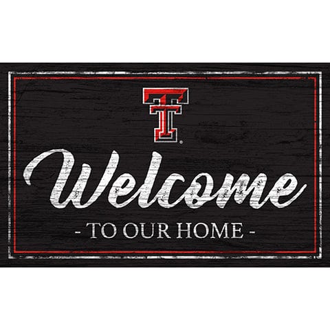 Fan Creations 11x19 Texas Tech University Team Color Welcome 11x19 Sign