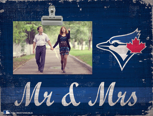 Fan Creations Desktop Stand Toronto Blue Jays Mr & Mrs Clip Frame