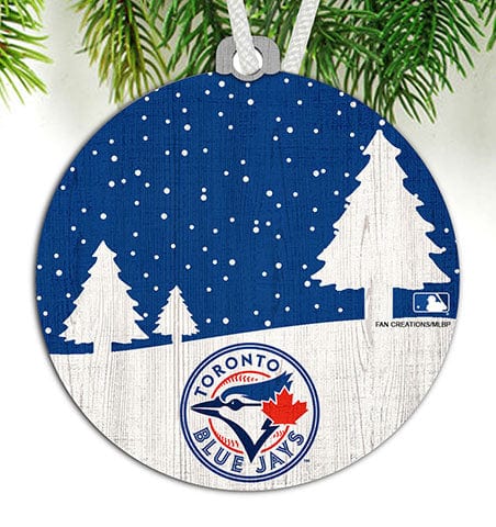 Fan Creations Ornament Toronto Blue Jays Snow Scene Ornament