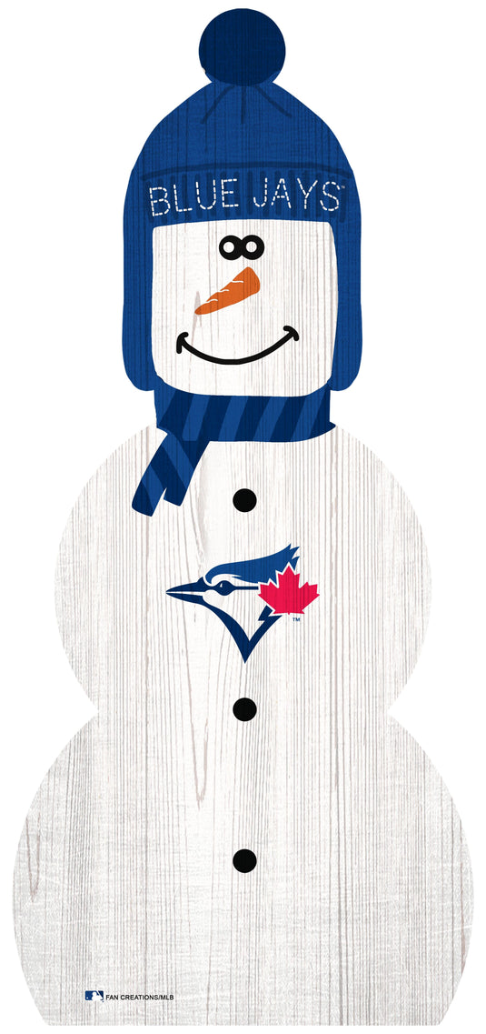 Fan Creations Holiday Home Decor Toronto Blue Jays Snowman 31in Leaner