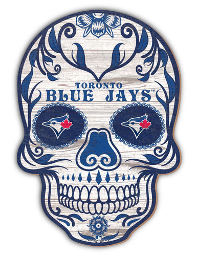 Fan Creations Holiday Home Decor Toronto Blue Jays Sugar Skull 12in