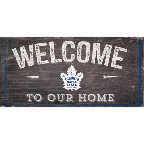 Fan Creations 6x12 Horizontal Toronto Maple Leafs Welcome Distressed 6x12