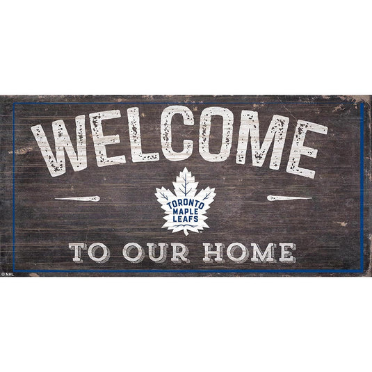 Fan Creations 6x12 Horizontal Toronto Maple Leafs Welcome Distressed 6x12