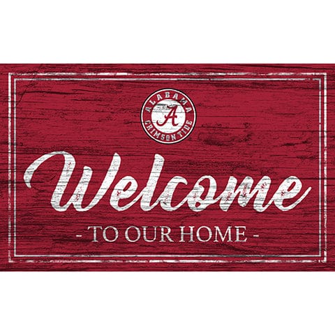 Fan Creations 11x19 University of Alabama Team Color Welcome 11x19 Sign