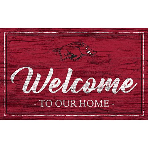 Fan Creations 11x19 University of Arkansas Team Color Welcome 11x19 Sign