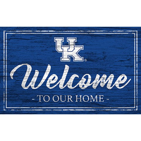 Fan Creations 11x19 University of Kentucky Team Color Welcome 11x19 Sign