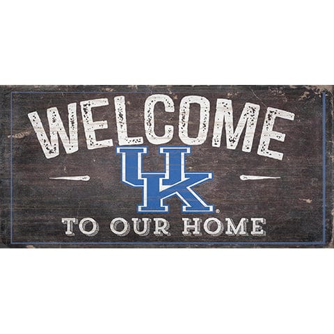 Fan Creations 6x12 Horizontal University of Kentucky Welcome Distressed 6 x 12