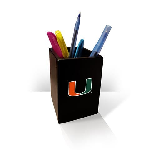 Fan Creations Pen Holder University of Miami Pen Holder