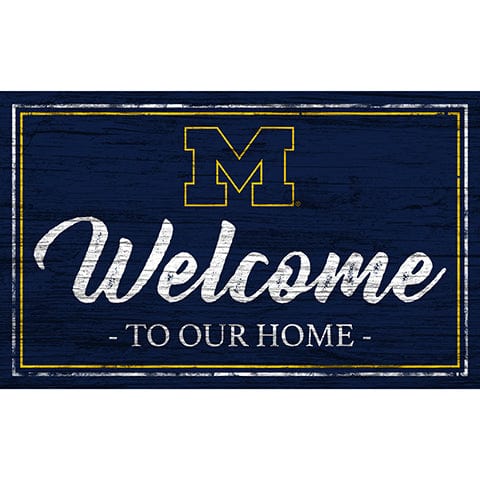 Fan Creations 11x19 University of Michigan Team Color Welcome 11x19 Sign