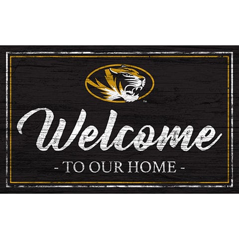 Fan Creations 11x19 University of Missouri Team Color Welcome 11x19 Sign