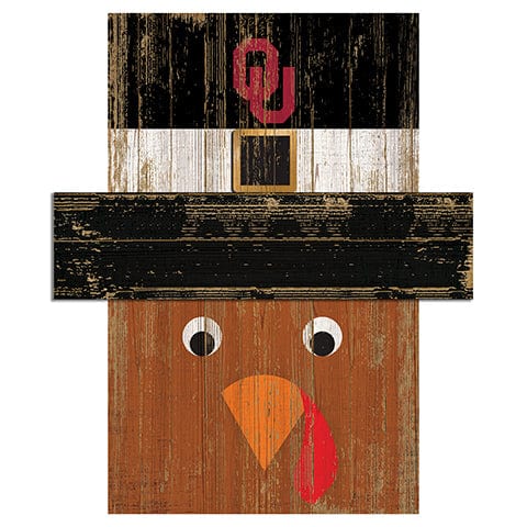 Fan Creations Large Holiday Head University of Oklahoma Turkey Head