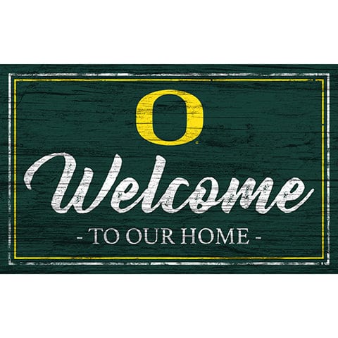 Fan Creations 11x19 University of Oregon Team Color Welcome 11x19 Sign