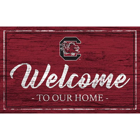 Fan Creations 11x19 University of South Carolina Team Color Welcome 11x19 Sign