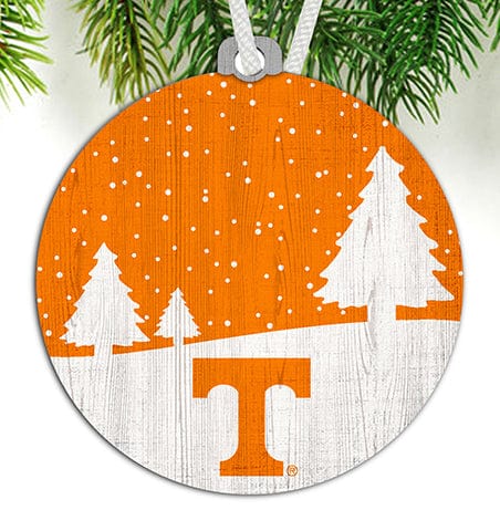 Fan Creations Ornament University of Tennessee Snow Scene Ornament