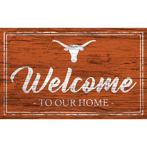 Fan Creations 11x19 University of Texas Team Color Welcome 11x19 Sign