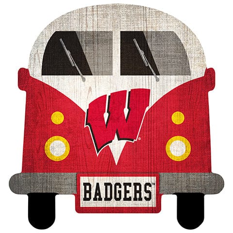 Fan Creations Team Bus University of Wisconsin 12" Team Bus Sign