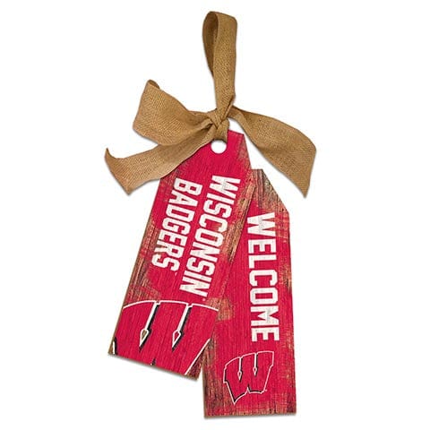 Fan Creations Team Tags University of Wisconsin 12" Team Tags