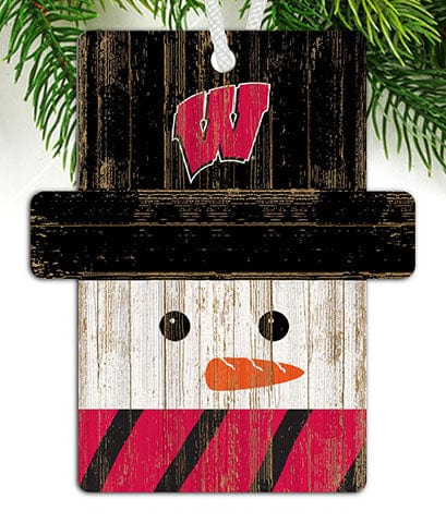 Fan Creations Ornament University of Wisconsin Snowman Ornament