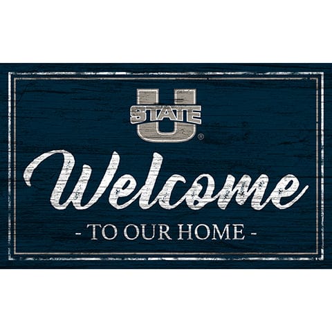 Fan Creations 11x19 Utah State Team Color Welcome 11x19 Sign