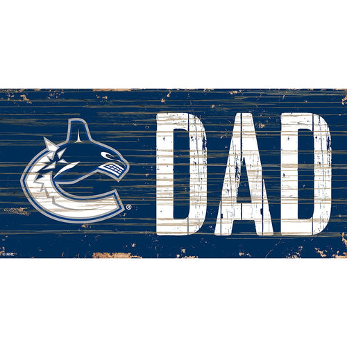 Fan Creations 6x12 Horizontal Vancouver Canucks DAD 6x12 Sign