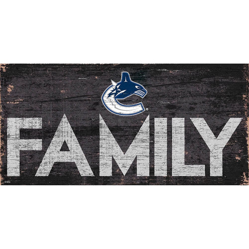 Fan Creations 6x12 Vertical Vancouver Canucks Family 6x12