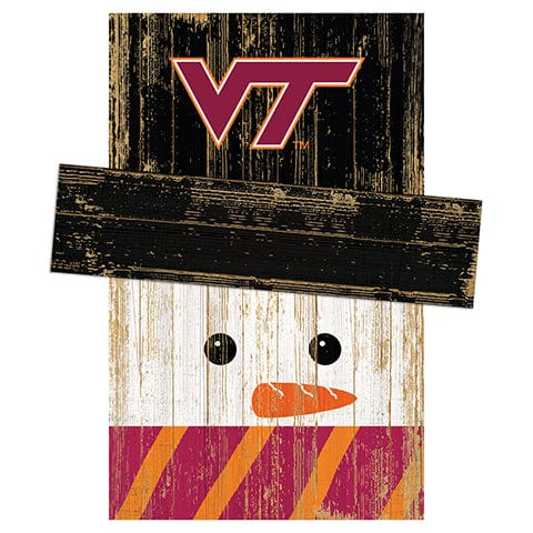 Fan Creations Large Holiday Head Virginia Tech Snowman Head