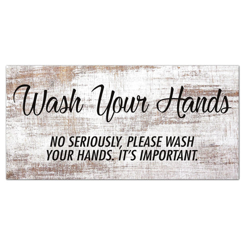 Fan Creations 6x12 Leisure Wash Your Hands 6x12