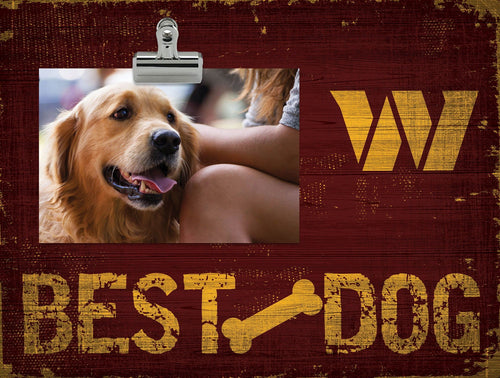 Fan Creations Desktop Stand Washington Commanders Best Dog Clip Frame