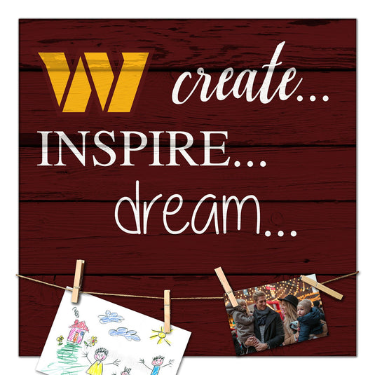 Fan Creations Desktop Stand Washington Commanders Create Dream Inspire 18x18
