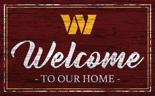 Fan Creations 11x19 Washington Commanders Team Color Welcome 11x19 Sign