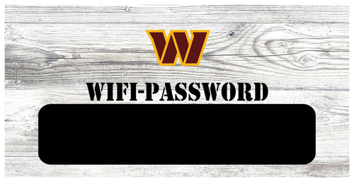 Fan Creations 6x12 Horizontal Washington Commanders Wifi Password 6x12 Sign