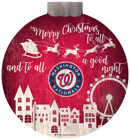Fan Creations Holiday Home Decor Washington Nationals Christmas Village 12in