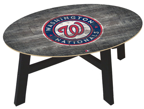 Fan Creations Home Decor Washington Nationals  Distressed Wood Coffee Table
