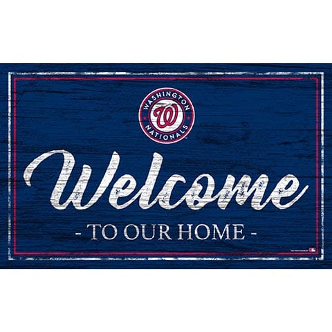 Fan Creations 11x19 Washington Nationals Team Color Welcome 11x19 Sign