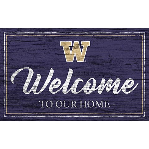 Fan Creations 11x19 Washington Team Color Welcome 11x19 Sign