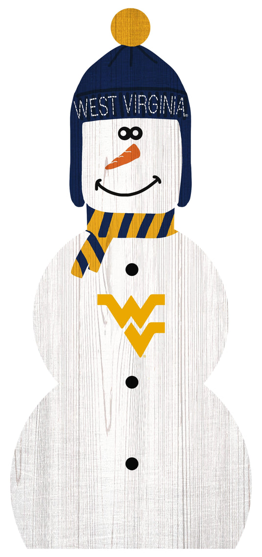 Fan Creations Holiday Home Decor West Virginia Snowman 31in Leaner