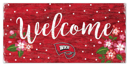 Fan Creations 6x12 Horizontal Western Kentucky Welcome Floral 6x12 Sign