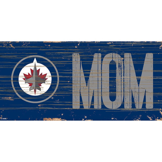 Fan Creations 6x12 Horizontal Winnipeg Jets MOM 6x12 Sign