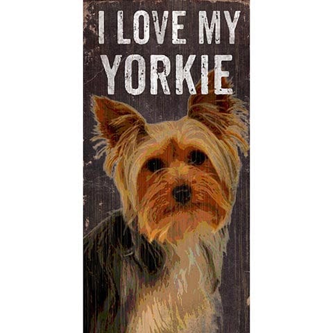 Load image into Gallery viewer, Fan Creations 6x12 Pet Yorkie I Love My Dog 6x12
