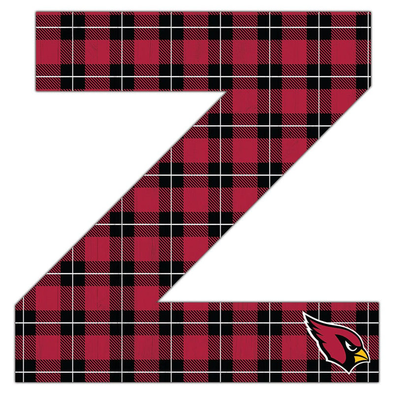 Load image into Gallery viewer, Fan Creations 24&quot; Wall Art Z Arizona Cardinals 24in Plaid Pattern Letter
