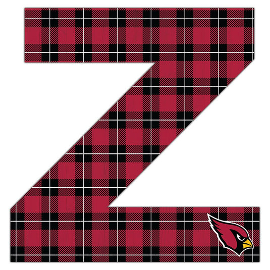 Fan Creations 24" Wall Art Z Arizona Cardinals 24in Plaid Pattern Letter