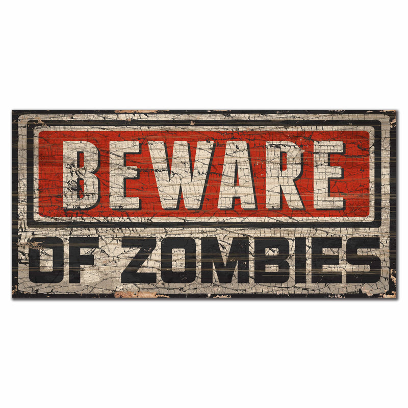 Load image into Gallery viewer, Fan Creations 6x12 Holiday Zombies Beware Of Spooky Creatures 6x12
