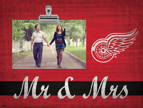 Fan Creations Desktop Stand Detroit Red Wings Mr & Mrs Clip Frame