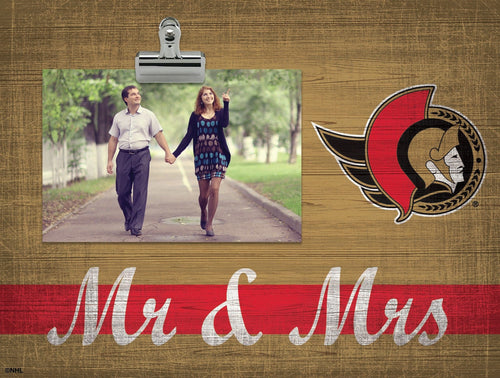 Fan Creations Desktop Stand Ottawa Senators Mr & Mrs Clip Frame