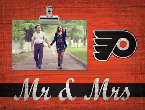 Fan Creations Desktop Stand Philadelphia Flyers Mr & Mrs Clip Frame