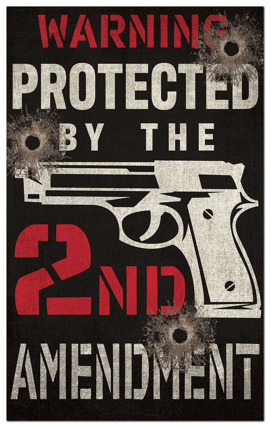 Fan Creations Wall Decor 2nd Amendment Warning 11x19