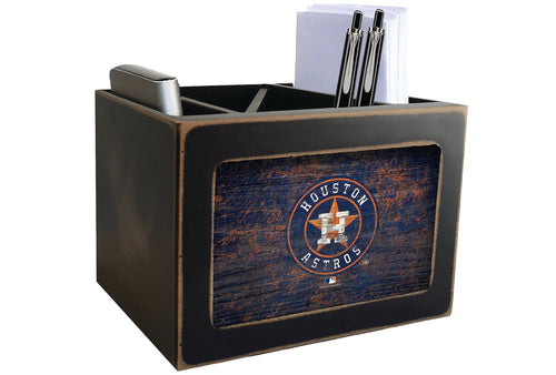 Fan Creations Desktop Stand Houston Astros Distressed Desktop Organizer With Team Color