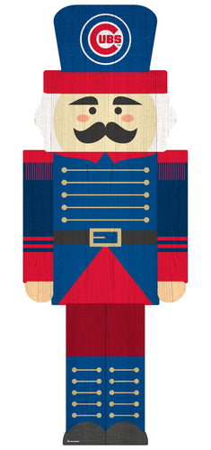 Fan Creations Holiday Home Decor Chicago Cubs Nutcracker 31in Leaner