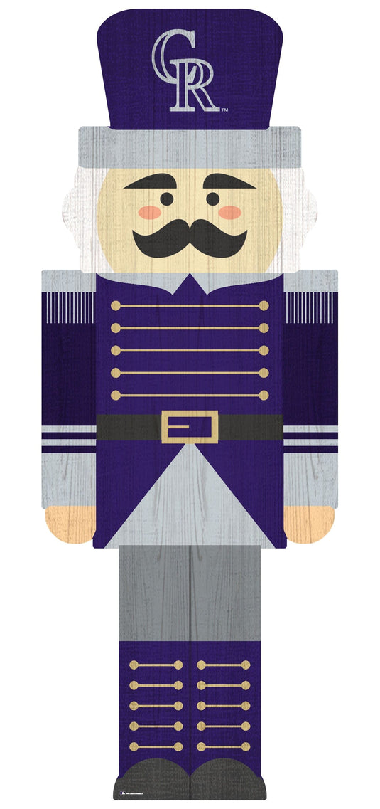 Fan Creations Holiday Home Decor Colorado Rockies Nutcracker 31in Leaner